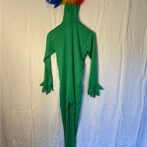 Spirit Green Kids Costume with Rainbow Headpiece